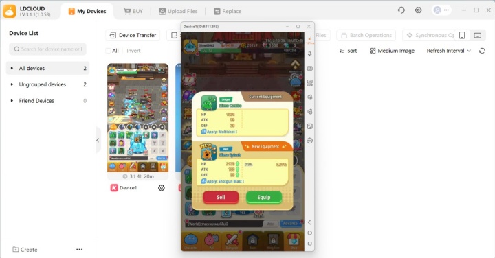 Pew Pew Slime - Idle RPG- Slime equipment rolling- LDCloud grinding