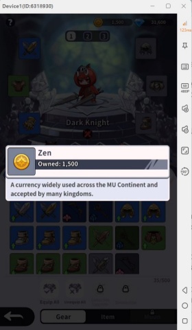 Mu: Pocket Knights- Zen detailed introduction - no disconnect AFK