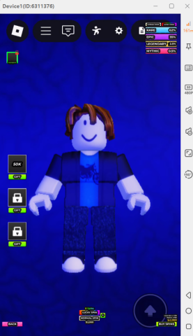 Hunty Zombie perks feature showing the main character with other options- AFK Software