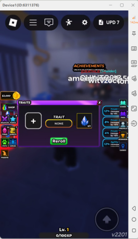 Hunty Zombie trait rerolling feature details- AFK without draining battery