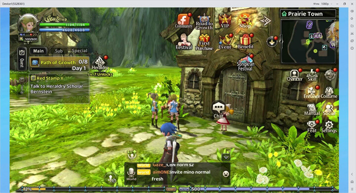 Dragon Nest: Rebirth of Legend Gameplay Screenshot - LDCloud Cloud Phone