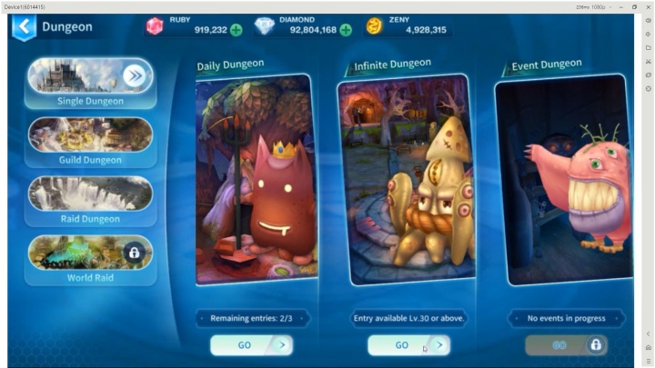 Ragnarok V: Return- Dungeon dan Scroll Equipment- Telepon Cloud Android