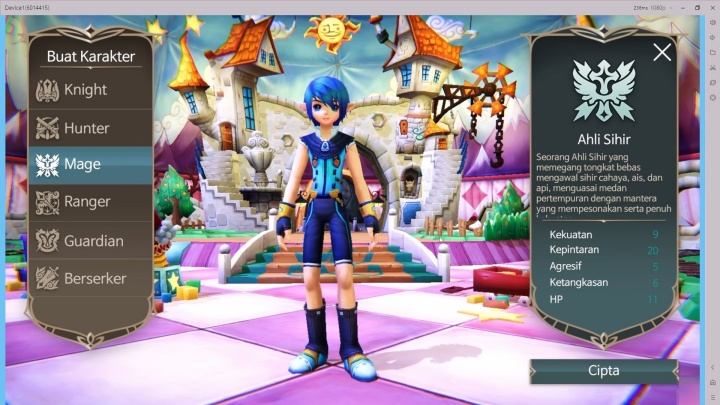 Iris Origin SEA- Kelas Mage dengan penjelasan latar belakangnya dan statusnya- grinding offline