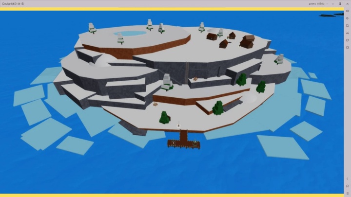 Blox Fruits- Grinding di Snow Village- Telepon Virtual Android