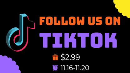 [Ended]Follow Us On TikTok To Get Great Rewards!